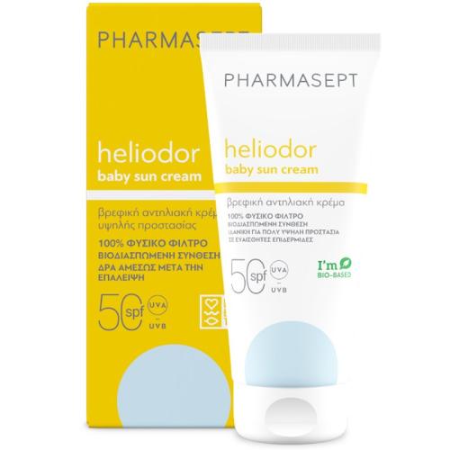Pharmasept Heliodor Baby Sun Cream Spf50 Βρεφική Αντηλιακή Κρέμα Υψηλής Προστασίας 100ml
